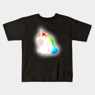 Cute Body Positive Unicorn Kids T-Shirt